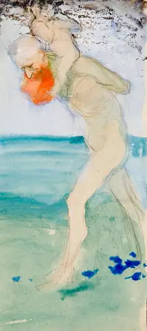 Figure Ashore by Wenzel Hablik
