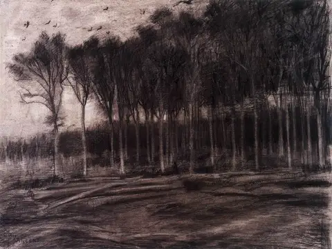 Edge of a Wood by Vincent Van Gogh