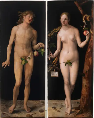 Eva and Adam by Albrecht Dürer