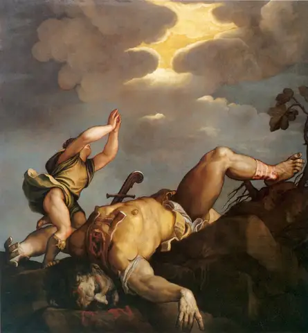 David and Goliath by Titian