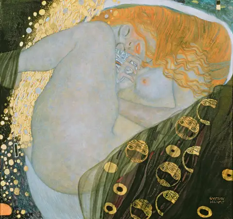 Danaë by Gustav Klimt
