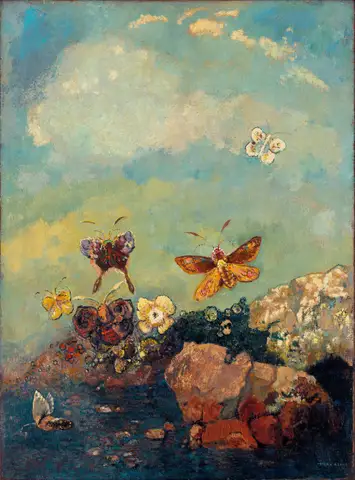 Butterflies by Odilon Redon