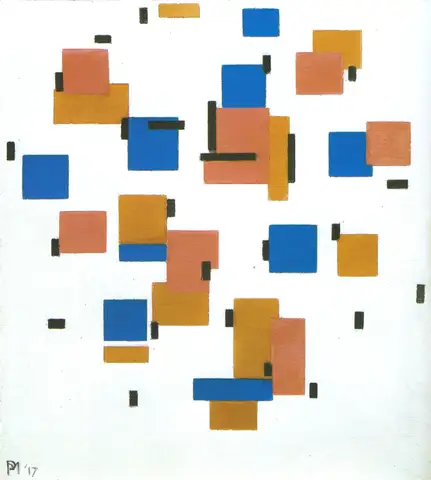 Composition with Colours B by Piet Mondrian