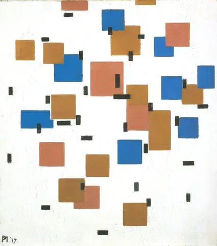 Composition with Colours A by Piet Mondrian