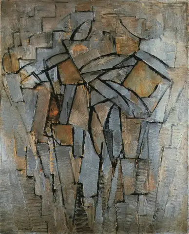Composition in Grey Blue by Piet Mondrian