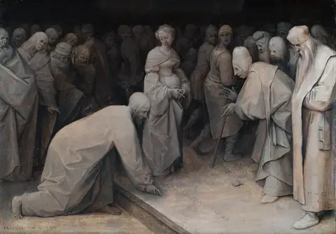 Christ and the Woman Taken in Adultery by Pieter Bruegel the Elder