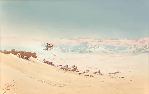 A rider in the desert by Augustus Osborne Lamplough