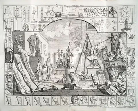 Analysis of Beauty: Plate 1 by William Hogarth