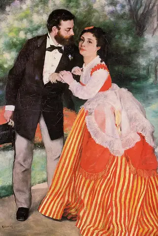 Alfred Sisley with His Wife by Pierre-Auguste Renoir