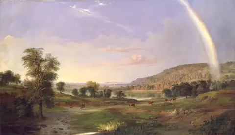 Landscape with Rainbow by Robert S. Duncanson