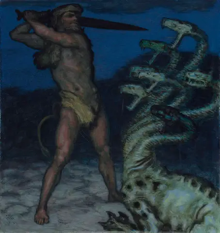 Hercules and the Hydra by Franz Stuck