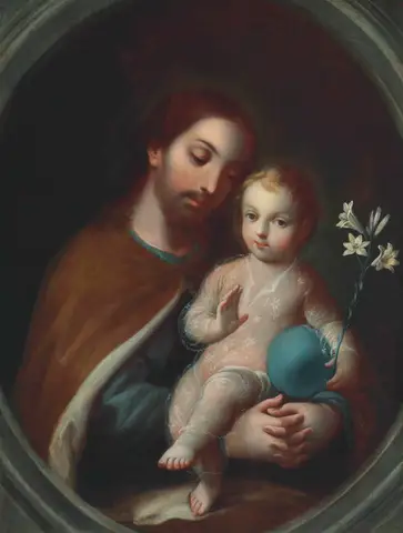 Saint Joseph and the Child Jesus by Miguel Cabrera