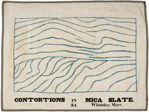 Contortions in Mica Slate, Whately, Massachusetts by Orra White Hitchcock