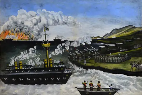 The Russo-Japanese War by Niko Pirosmani