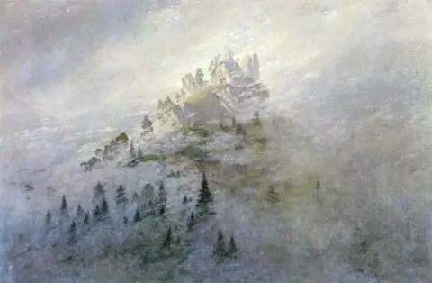 Morning Mist in the Mountains by Caspar David Friedrich