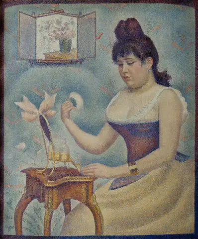 Young Women Powdering Herself by Georges Seurat