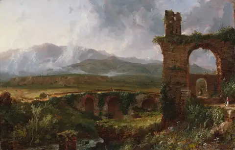 A View near Tivoli (Morning) by Thomas Cole