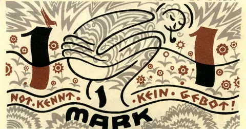 1 Mark Notgeld: Not Kennt by Wenzel Hablik