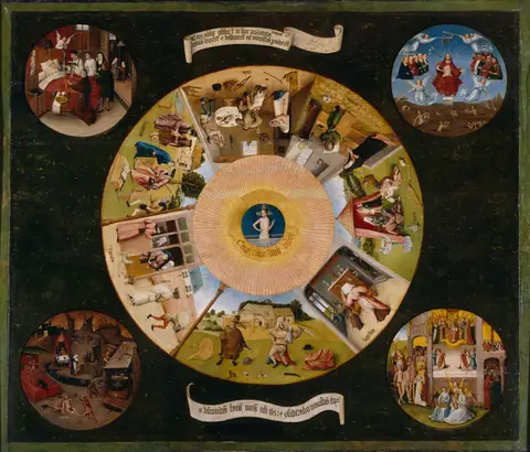 Table of the Seven Deadly Sins by Hieronymus Bosch