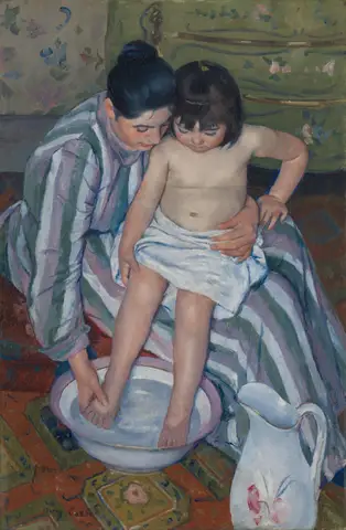 The Child's Bath by Mary Cassatt