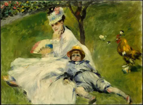 Madame Monet and her Son by Pierre-Auguste Renoir