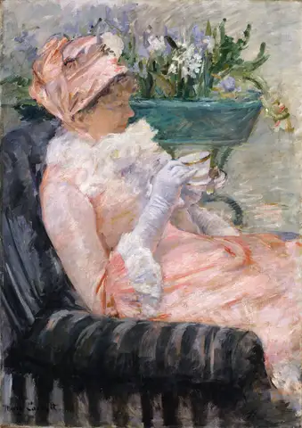 The Cup of Tea by Mary Cassatt