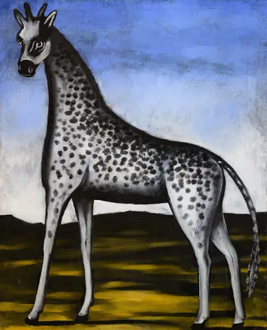 Giraffe by Niko Pirosmani