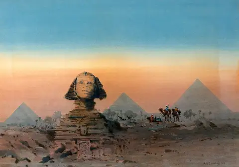 The Sphinx and the Pyramids by Augustus Osborne Lamplough