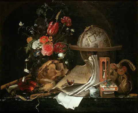 Vanitas Still-life by Maria van Oosterwijck