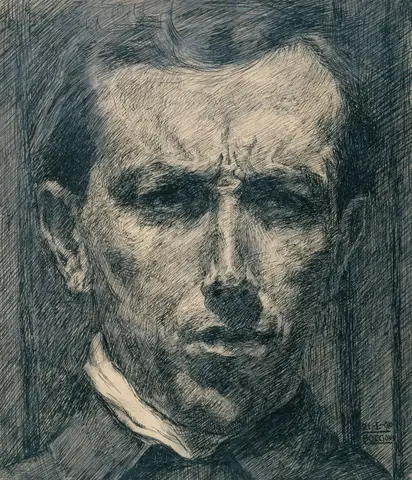 Self Portrait by Umberto Boccioni