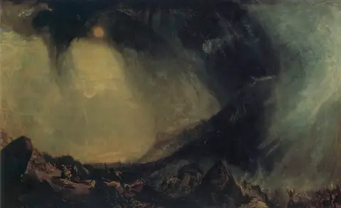 Hannibal and his Men crossing the Alps by Neoclassicism