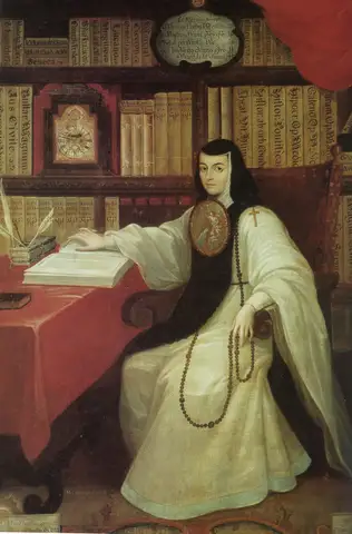 Portrait of Sor Juana Inés de la Cruz by Miguel Cabrera