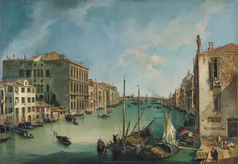 The Grand Canal from San Vio, Venice by Canaletto