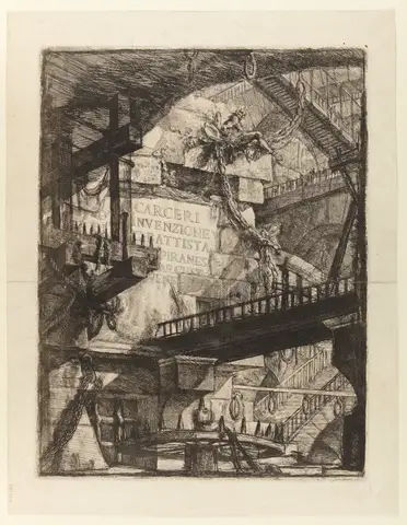 Imaginary Prisons: Title Plate by Giovanni Battista Piranesi
