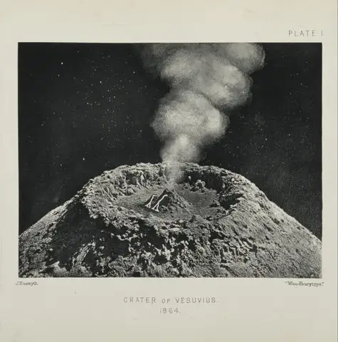 Crater of Vesuvius by James Nasmyth