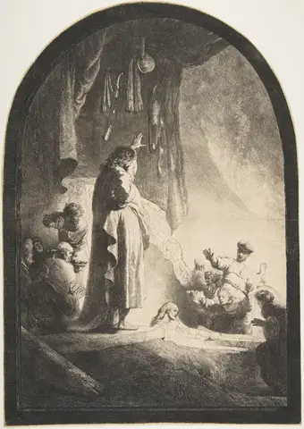 The Raising of Lazarus by Rembrandt van Rijn