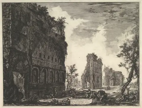 Hadrian's Villa: The Piazza d'Oro by Giovanni Battista Piranesi