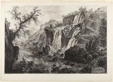 Waterfalls at Tivoli by Giovanni Battista Piranesi
