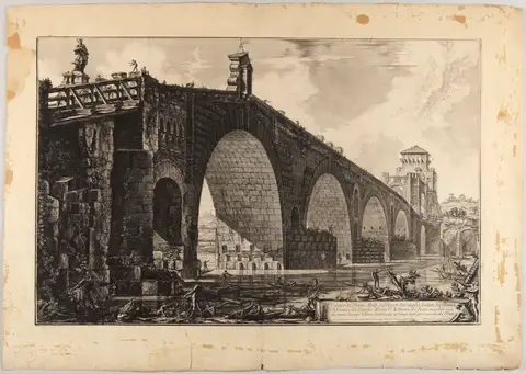 Ponte Molle by Giovanni Battista Piranesi