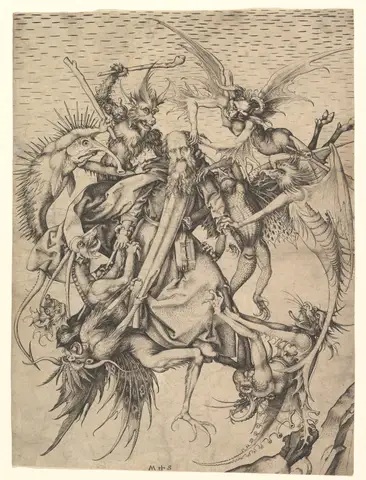 Saint Anthony Tormented by Demons by Martin Schongauer