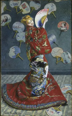 La Japonaise, Madame Monet by Claude Monet