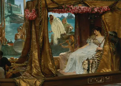 The Meeting of Antony and Cleopatra by Lawrence Alma-Tadema