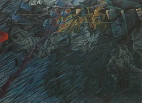 States of Mind II: Those Who Go by Umberto Boccioni
