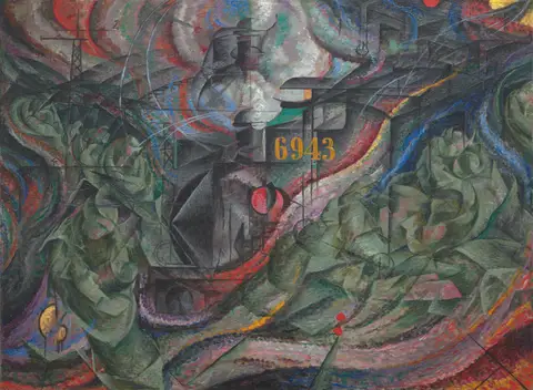 States of Mind I: The Farewells by Umberto Boccioni