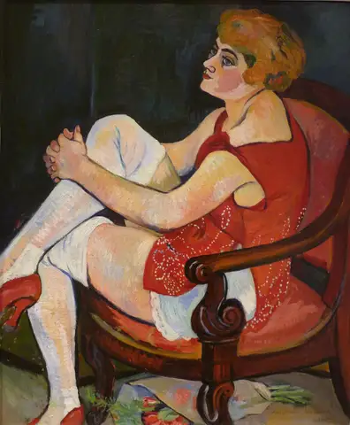 Women In White Stockings by Suzanne Valadon