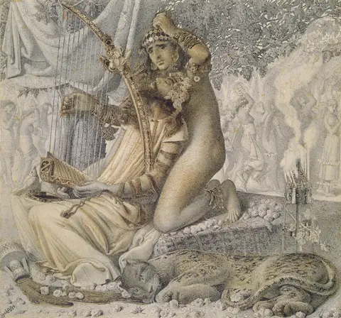 Babylon hath been a golden cup by Simeon Solomon