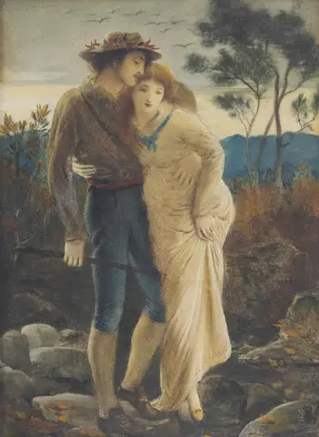 Pastoral Lovers by Simeon Solomon