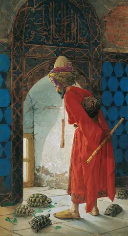 The Tortoise Trainer by Osman Hamdi Bey