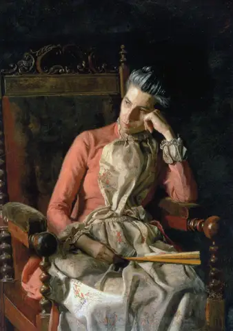 Portrait of Amelia Van Buren by Thomas Eakins