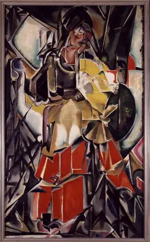 Woman with a Fan by María Blanchard